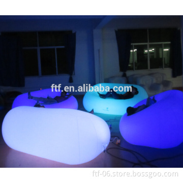 inflatable pvc led sofa/ inflatable furniture for family